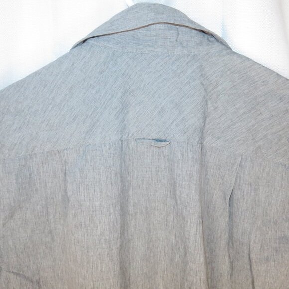 OR OUTDOOR RESEARCH WAYWARD GRAY NYLON BUTTON UP S/S SHIRT TOP MEN'S SMALL V020 - Picture 10 of 13